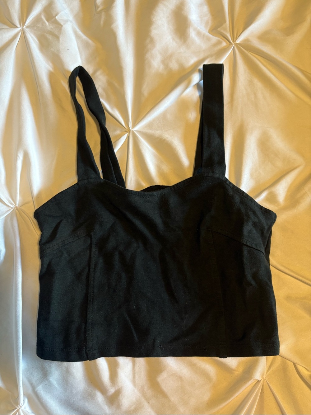 Brandy Melville black cropped tank top